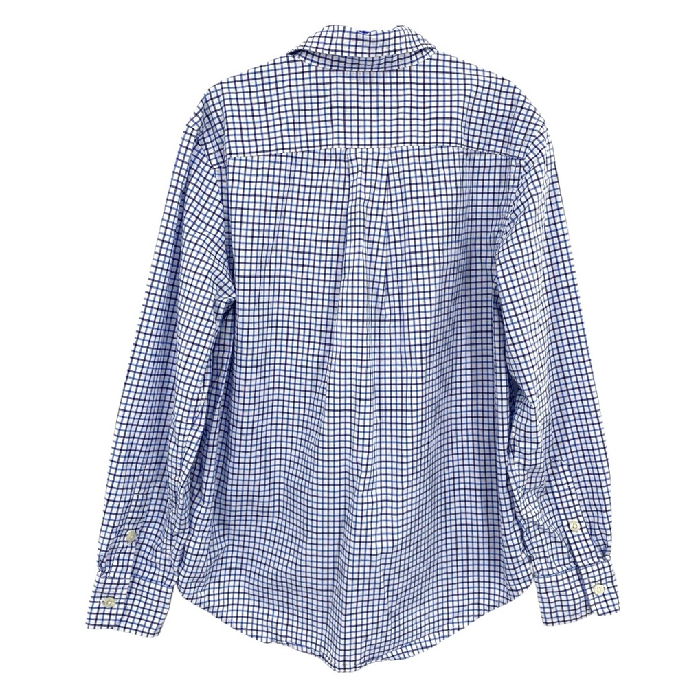 Ralph Lauren Polo Boys Tattersall Cotton Poplin Button Up Shirt - Picture 2 of 4